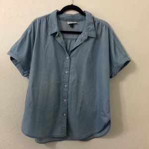 Denim Button down Blouse